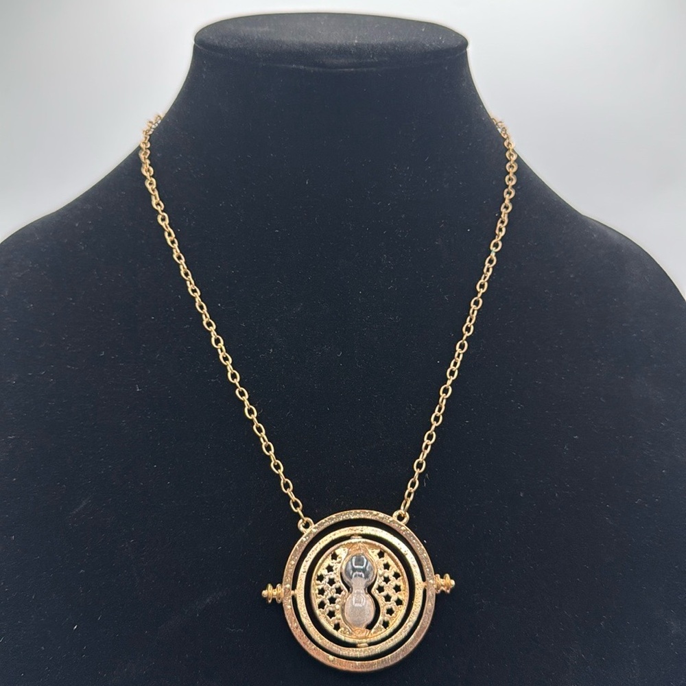 Harry Potter Swiveling/Rotating Hourglass Time Turner Necklace